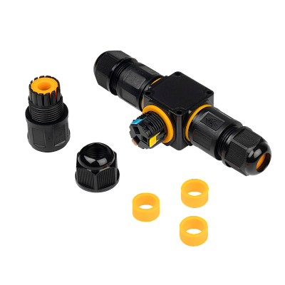 Кабельный коннектор PCC-T3-F 3x2.5 24A IP68 JAZZWAY